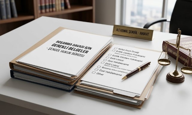 boşanma davası için gerekli belgeler