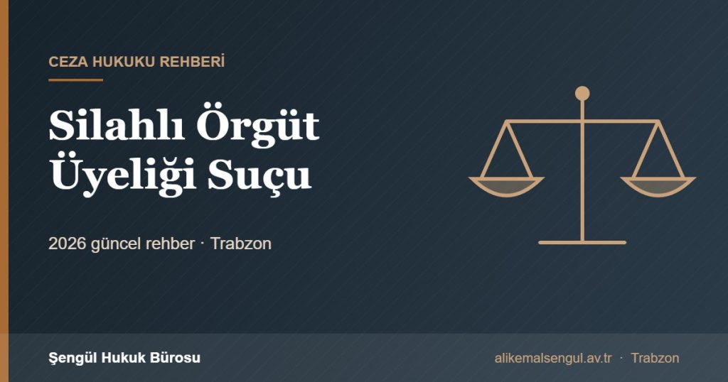 Silahlı Örgüt Üyeliği Suçu - Silahlı örgüt üyeliği rehberi