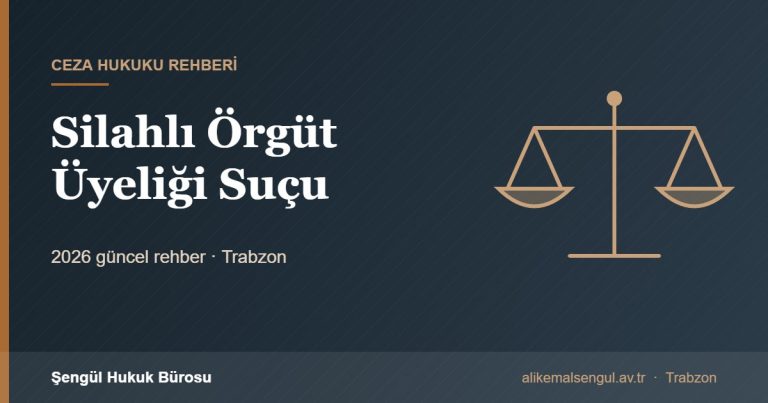 Silahlı Örgüt Üyeliği Suçu - Silahlı örgüt üyeliği rehberi