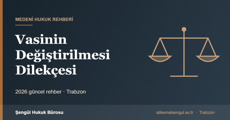 Vasinin Değiştirilmesi Dilekçesi - Vasinin değiştirilmesi istemi dilekçesi rehberi